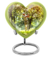 heart design golf urn.