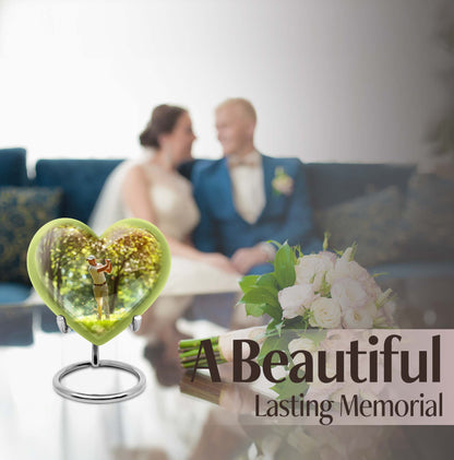 heart design golf urn.