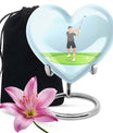 Heart design golf Urn