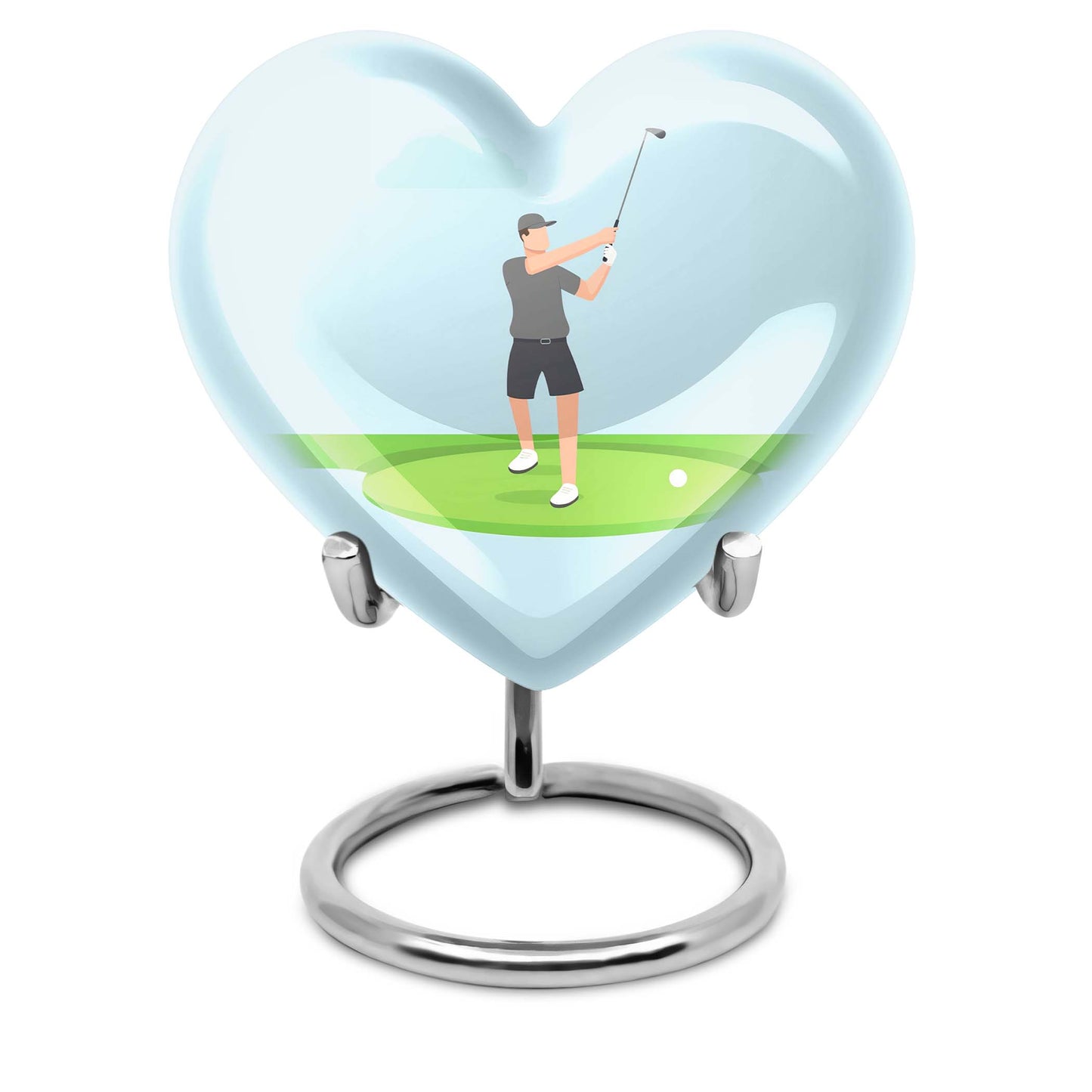 Heart design golf Urn