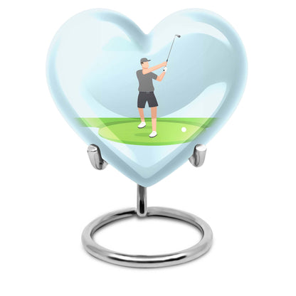 Heart design golf Urn