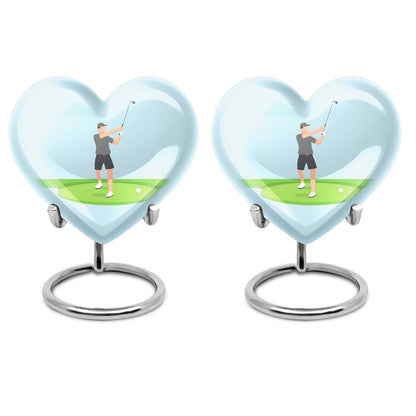 Heart design golf Urn