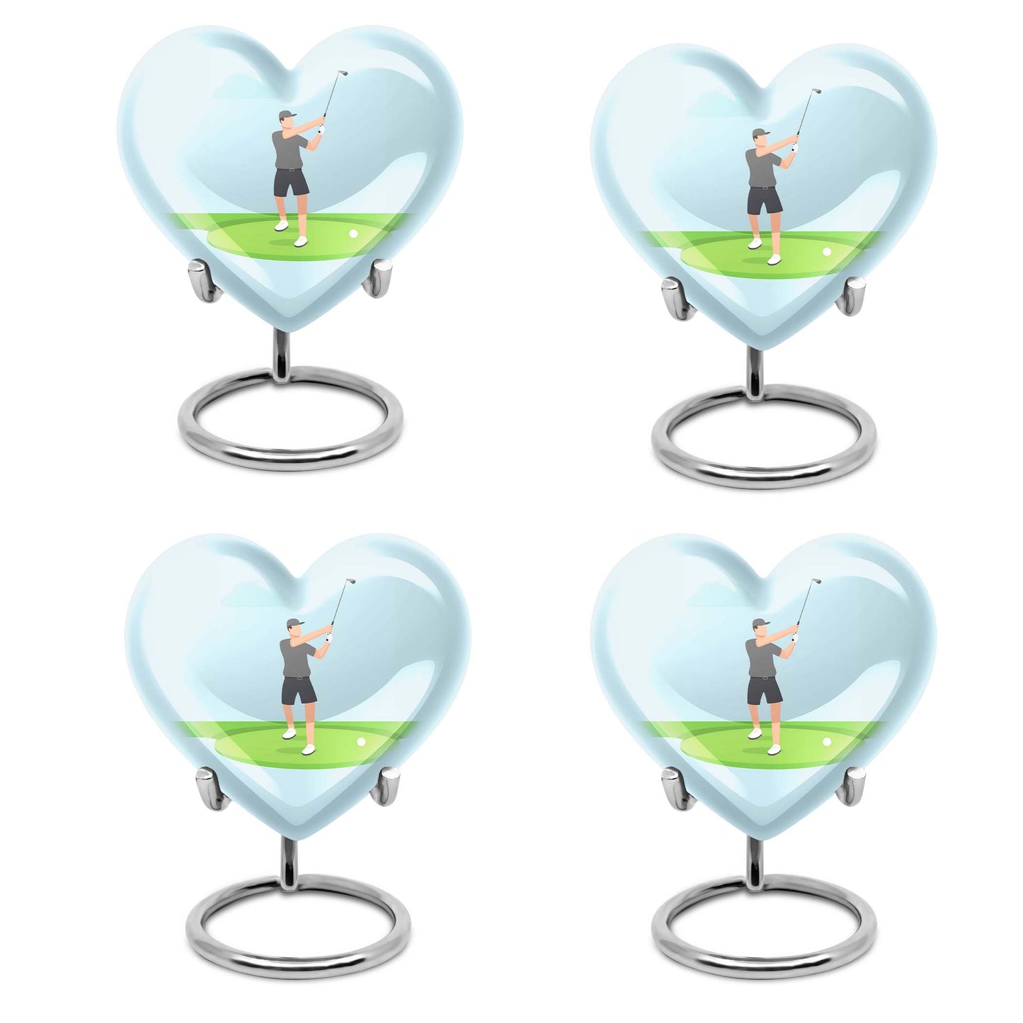 Heart design golf Urn