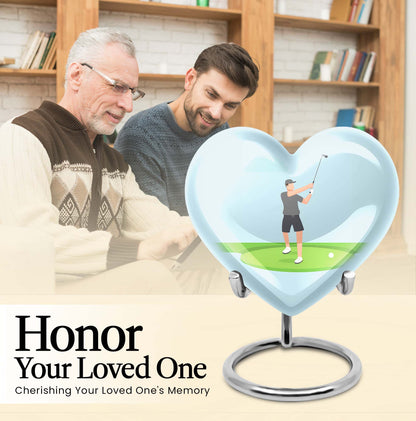 Heart design golf Urn