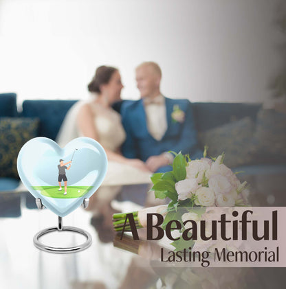 Heart design golf Urn