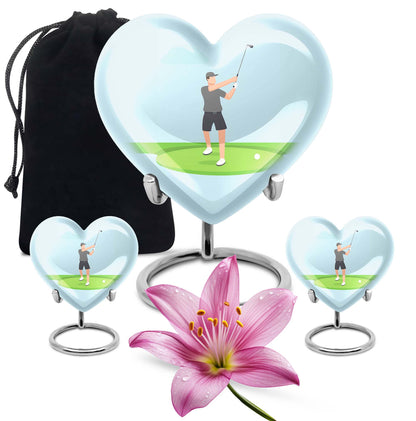 Heart design golf Urn