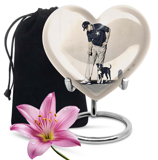 Heart-Shaped Golf Urn