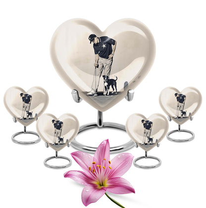 Heart-Shaped Golf Urn