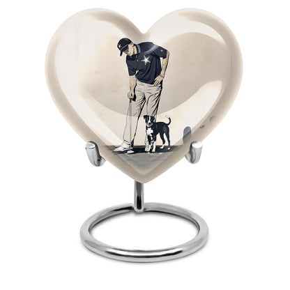 Heart-Shaped Golf Urn