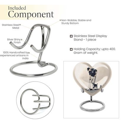 Heart-Shaped Golf Urn