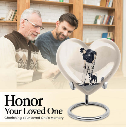 Heart-Shaped Golf Urn