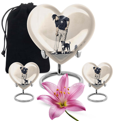 Heart-Shaped Golf Urn