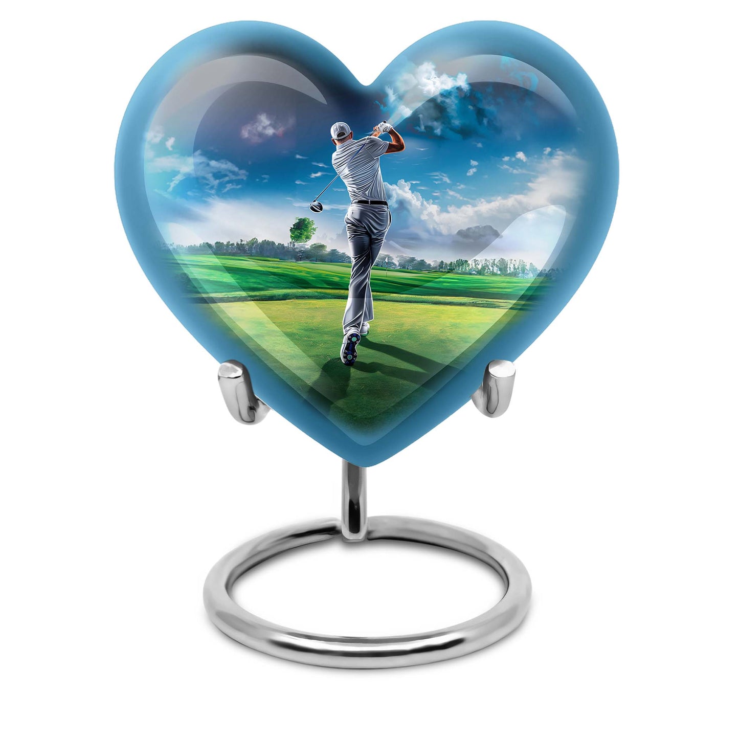 Personalized Golf Keepsake Urn for Women - 10-inch, 200 cu in - Yatskia