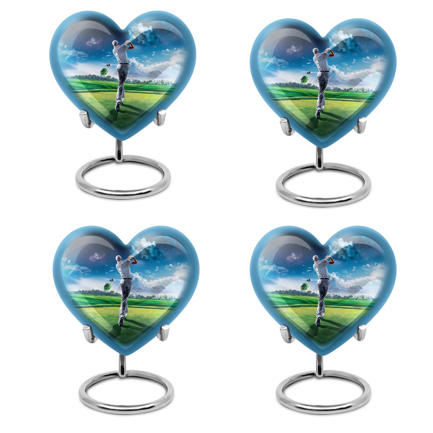 Personalized Golf Keepsake Urn for Women - 10-inch, 200 cu in - Yatskia