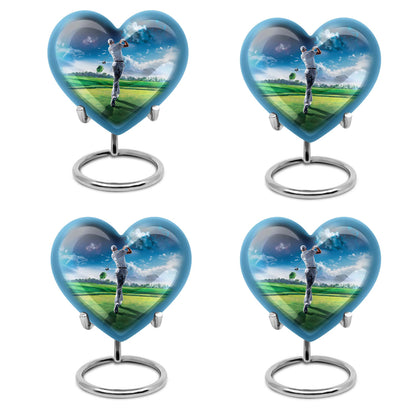 Personalized Golf Keepsake Urn for Women - 10-inch, 200 cu in - Yatskia