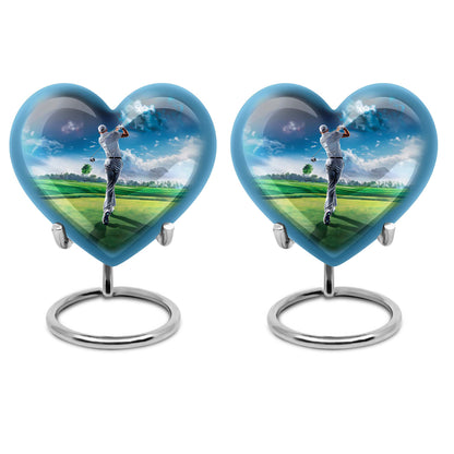 Personalized Golf Keepsake Urn for Women - 10-inch, 200 cu in - Yatskia