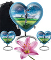 Golf Small Urn For Ashes For Women Funeral, Ashes Memorial Urn