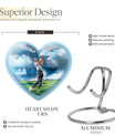 heart design golf urn for adult ashes