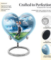 heart design golf urn for adult ashes