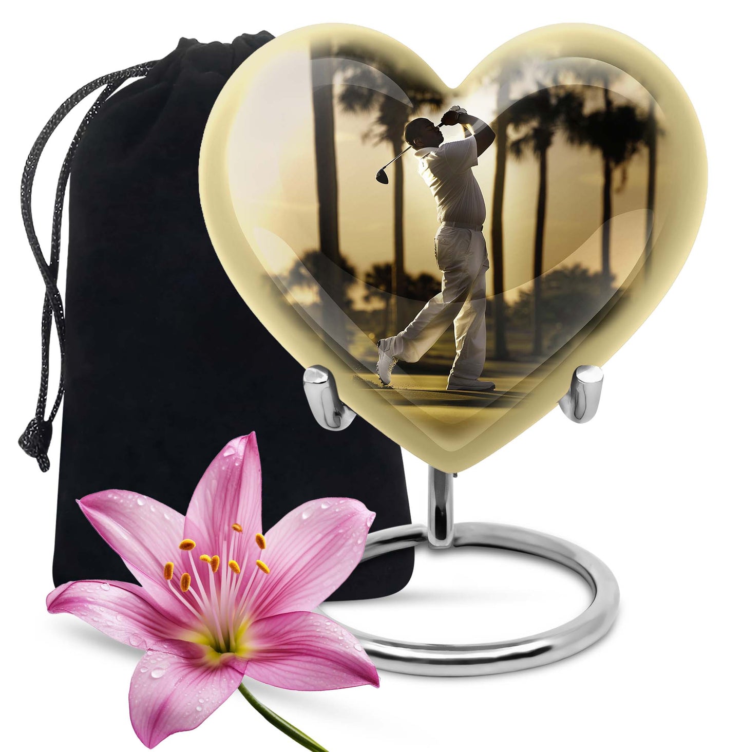 Personalized Golf Cremation Urn for Mom - 10-inch, 200 cu in - Yatskia