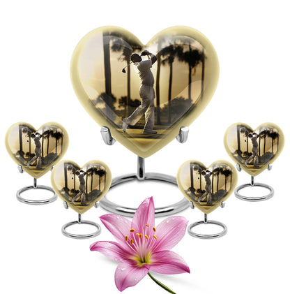 Personalized Golf Cremation Urn for Mom - 10-inch, 200 cu in - Yatskia
