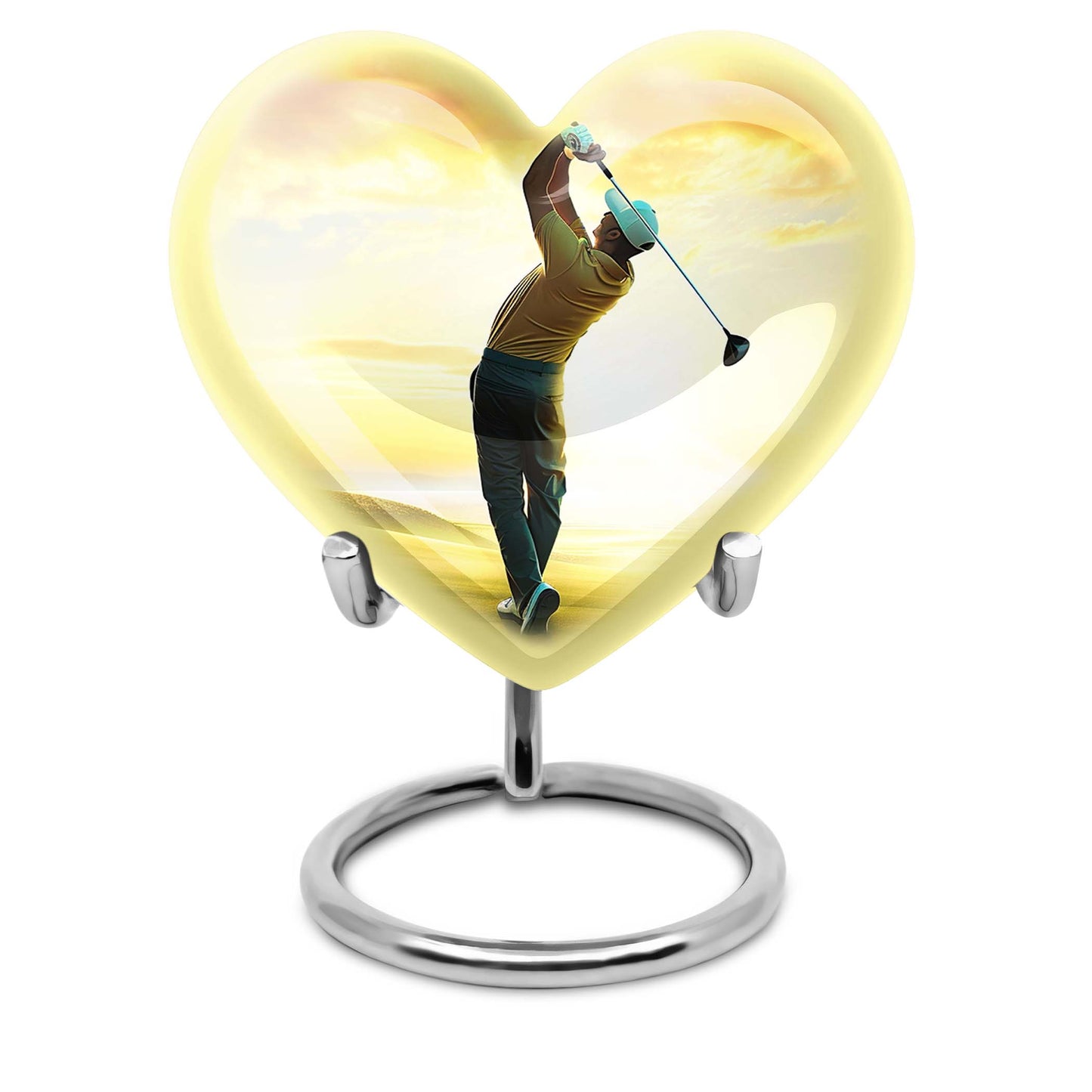 Personalized Golf Memorial Urn for Human Ashes - 10-inch, 200 cu in - Yatskia
