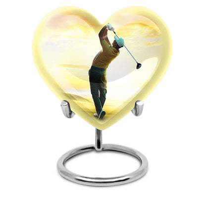 Personalized Golf Memorial Urn for Human Ashes - 10-inch, 200 cu in - Yatskia