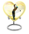 heart-shaped golf urn 
