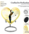 heart-shaped golf urn 