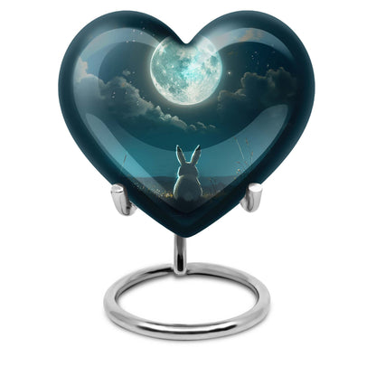 White Personalized Galaxy Cremation Urn for Human Ashes - 10-inch, 200 cu in - Yatskia