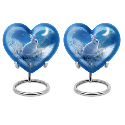 white bunny moon Urn
