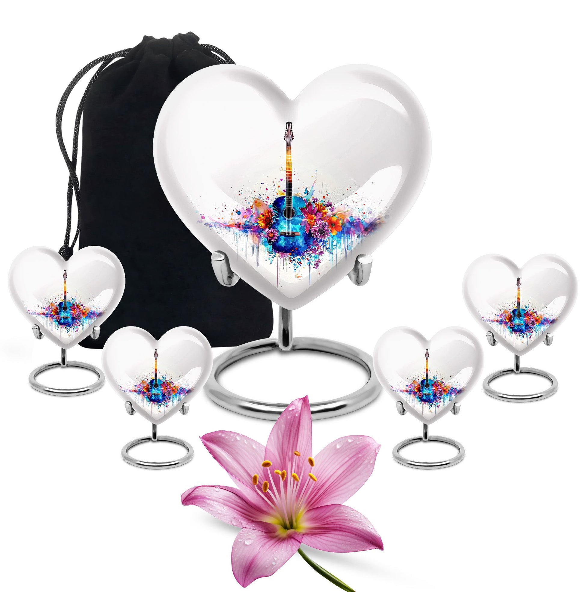 Guitar Urn For Ashes Adult Male Large Funeral, Ashes Urn For Ashes