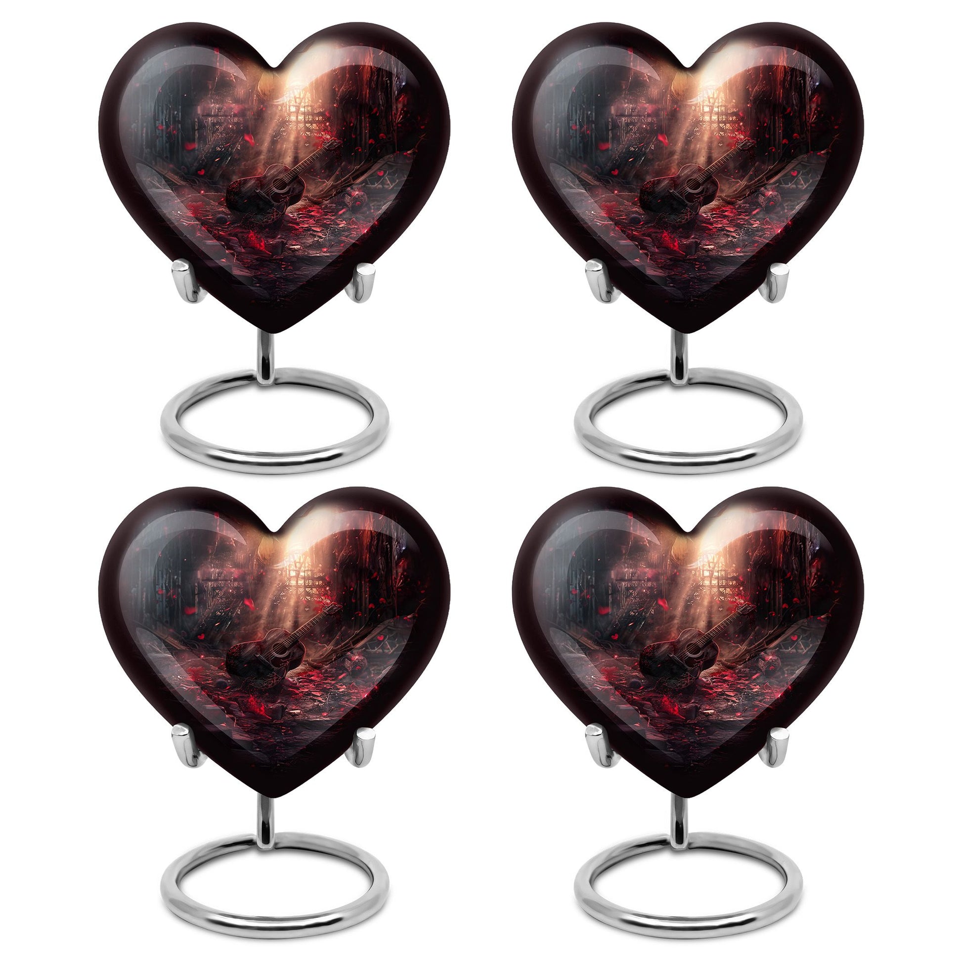 Guitar Cremation Urns For Large Human Ashes - Funeral Urns For Men