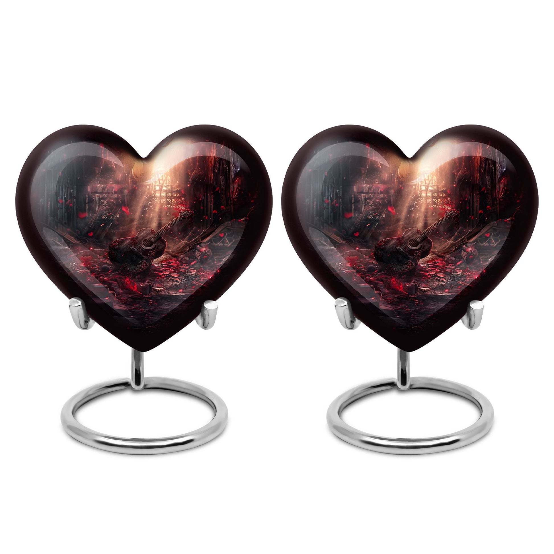 Guitar Cremation Urns For Large Human Ashes - Funeral Urns For Men