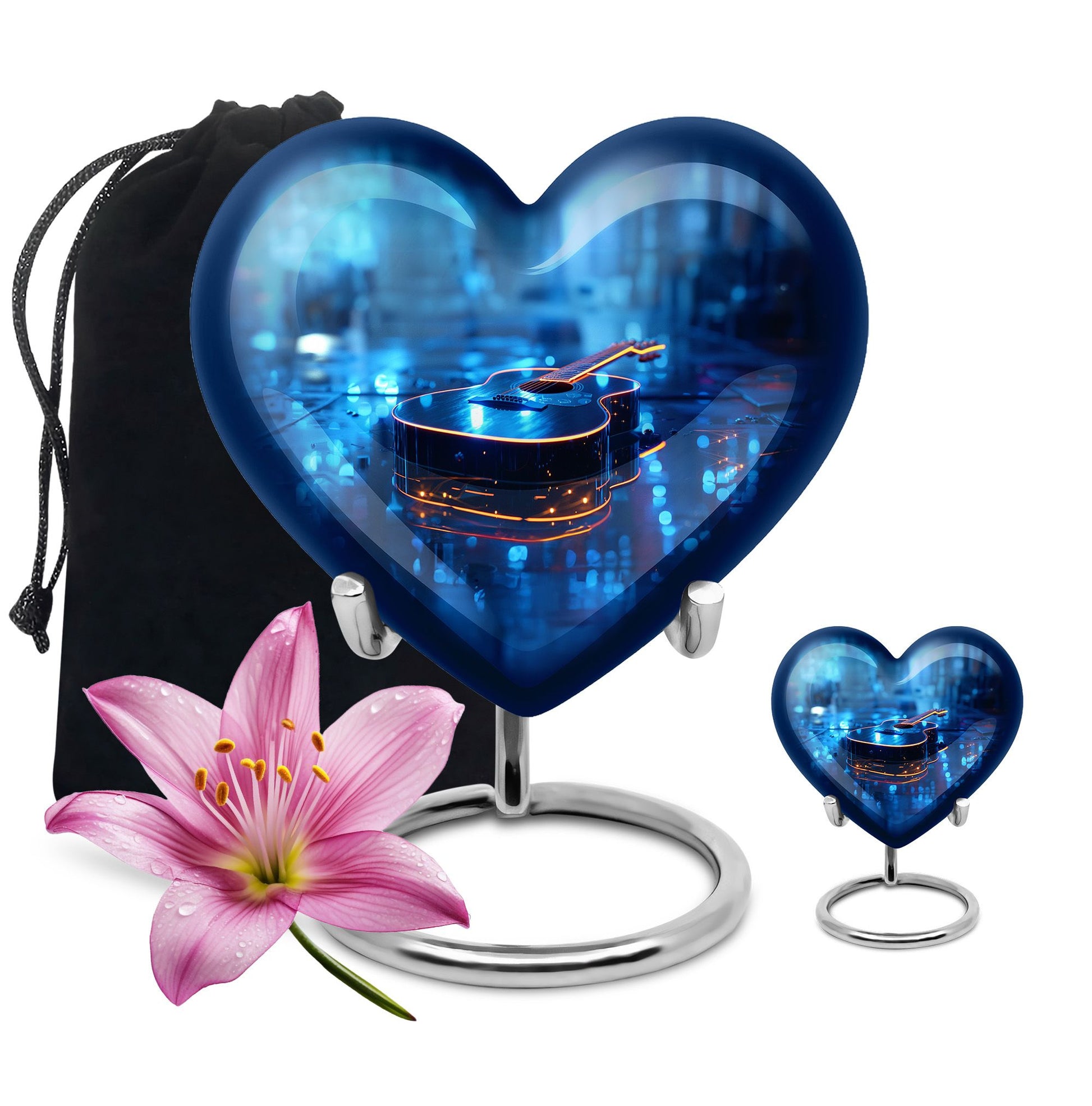 Guitar Urns For Human Ashes Medium Size Funeral, Ashes Memorial Urn