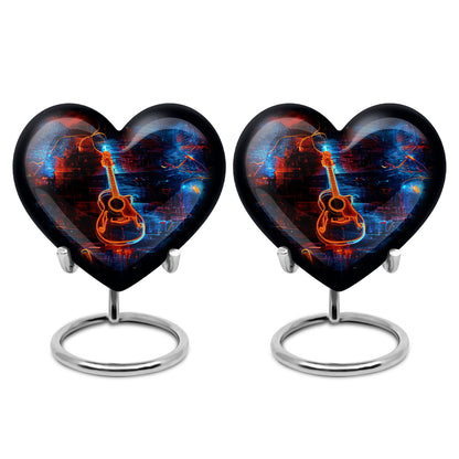 Personalized Guitar Cremation Urn for Human Ashes - 10-inch, 200 cu in - Yatskia