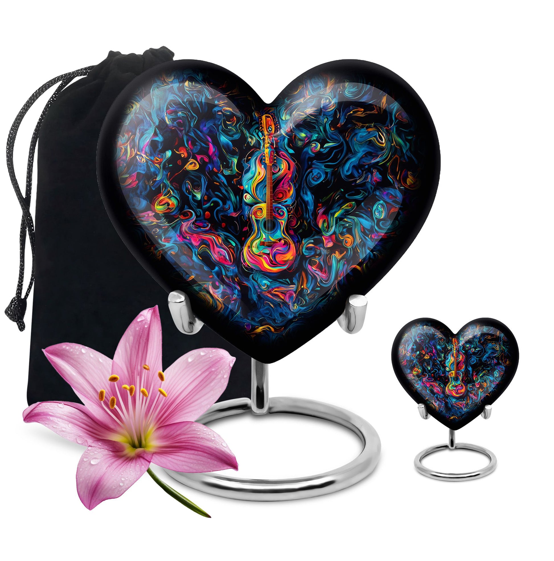 Guitar Urn For Human Ashes - Burial Urns For Men & Women