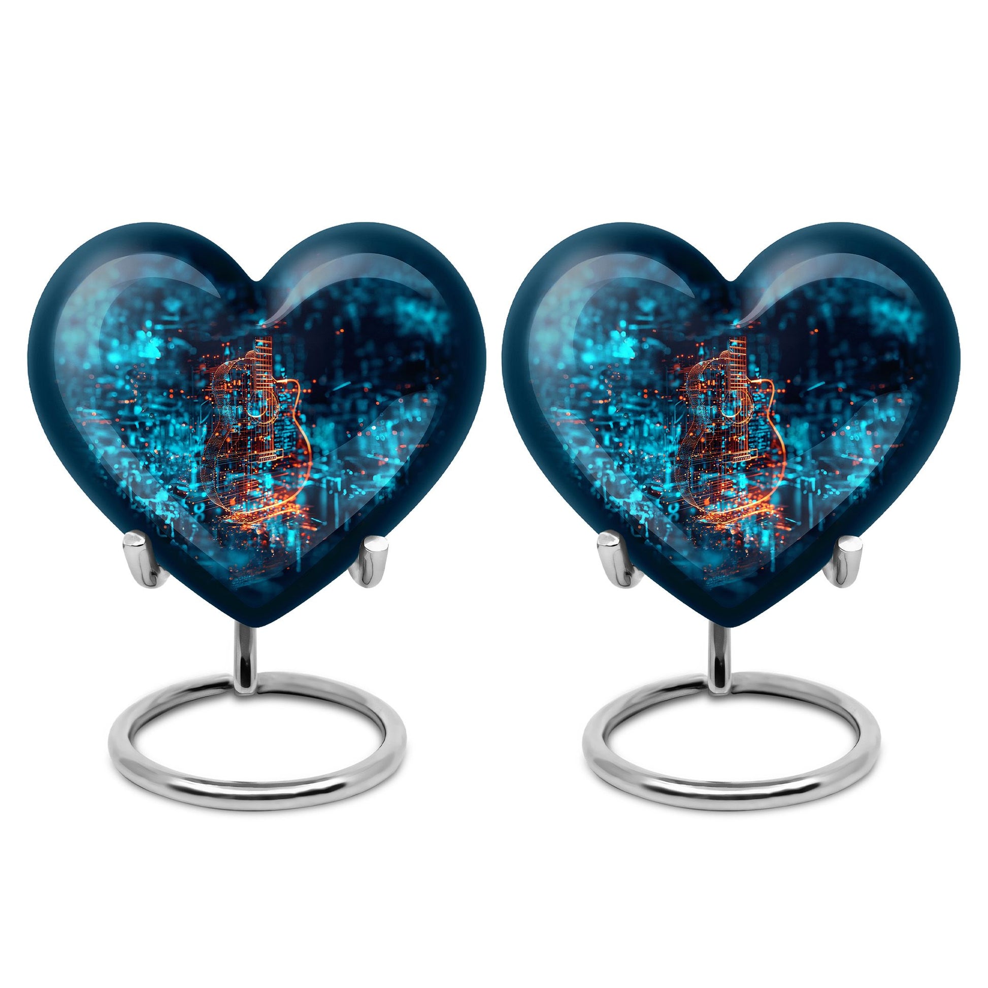 Guitar Urn For Human Ashes Keepsake Funeral, Ashes Cremation Urn