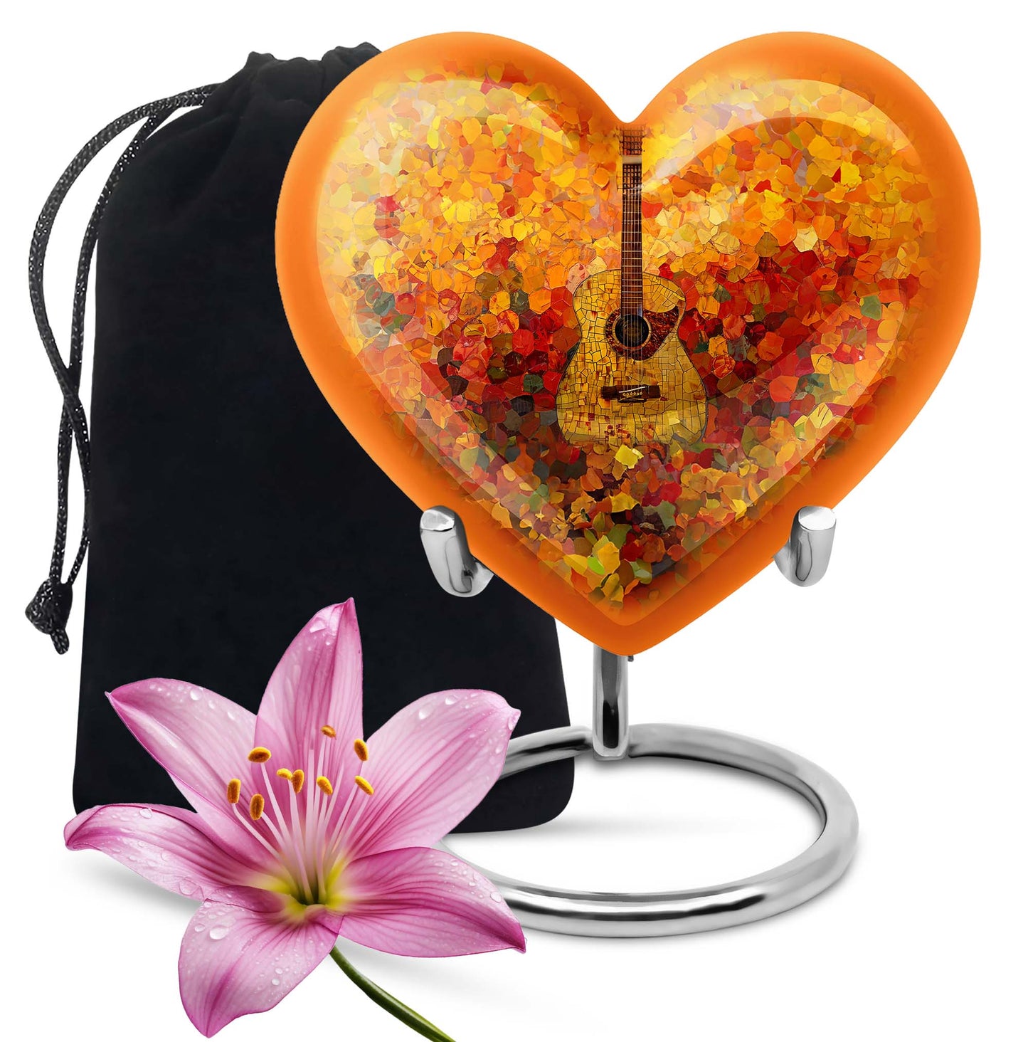 heart-shaped Guitar Urn