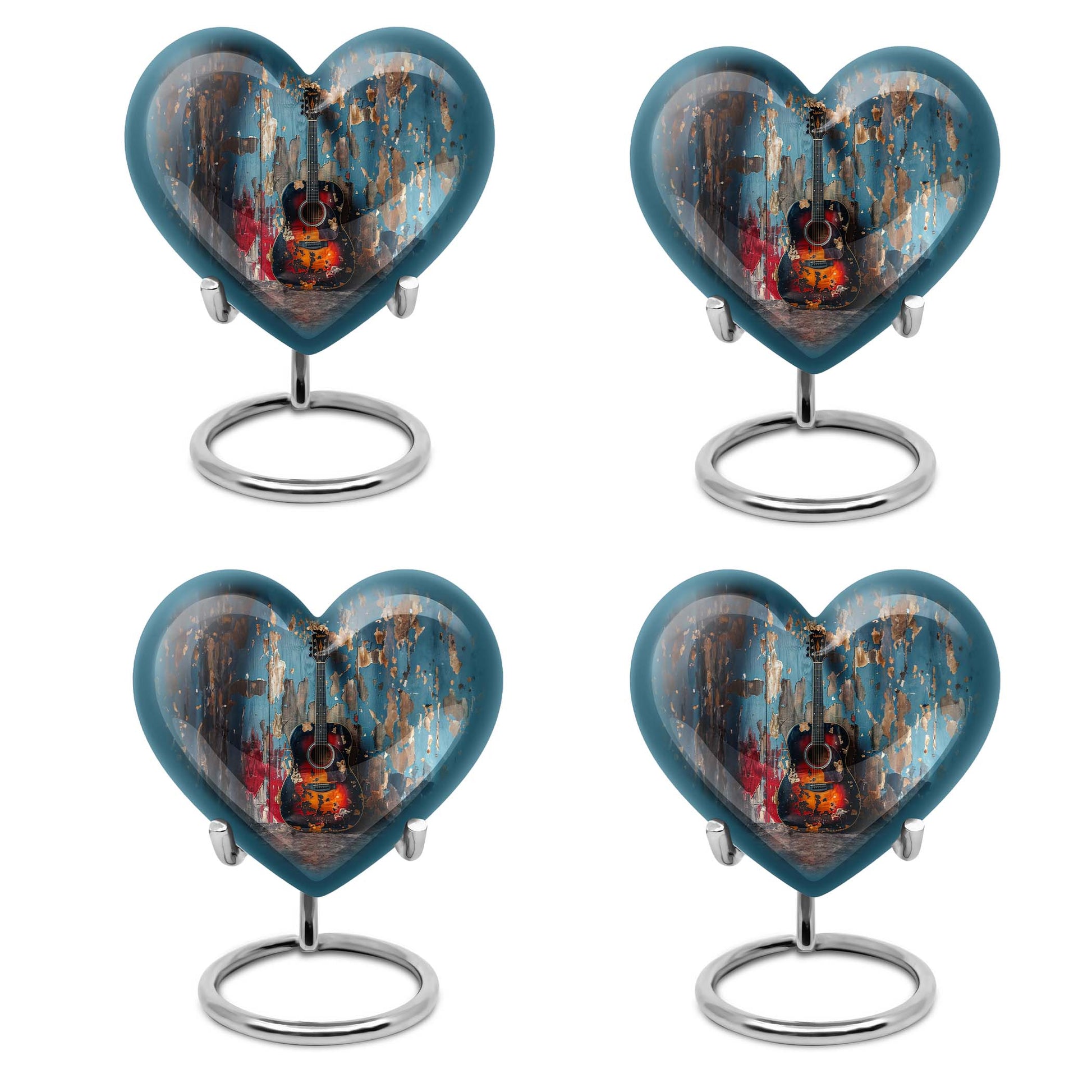 Guitar Mini Urns For Human Ashes Funeral, Ashes Cremation Urn