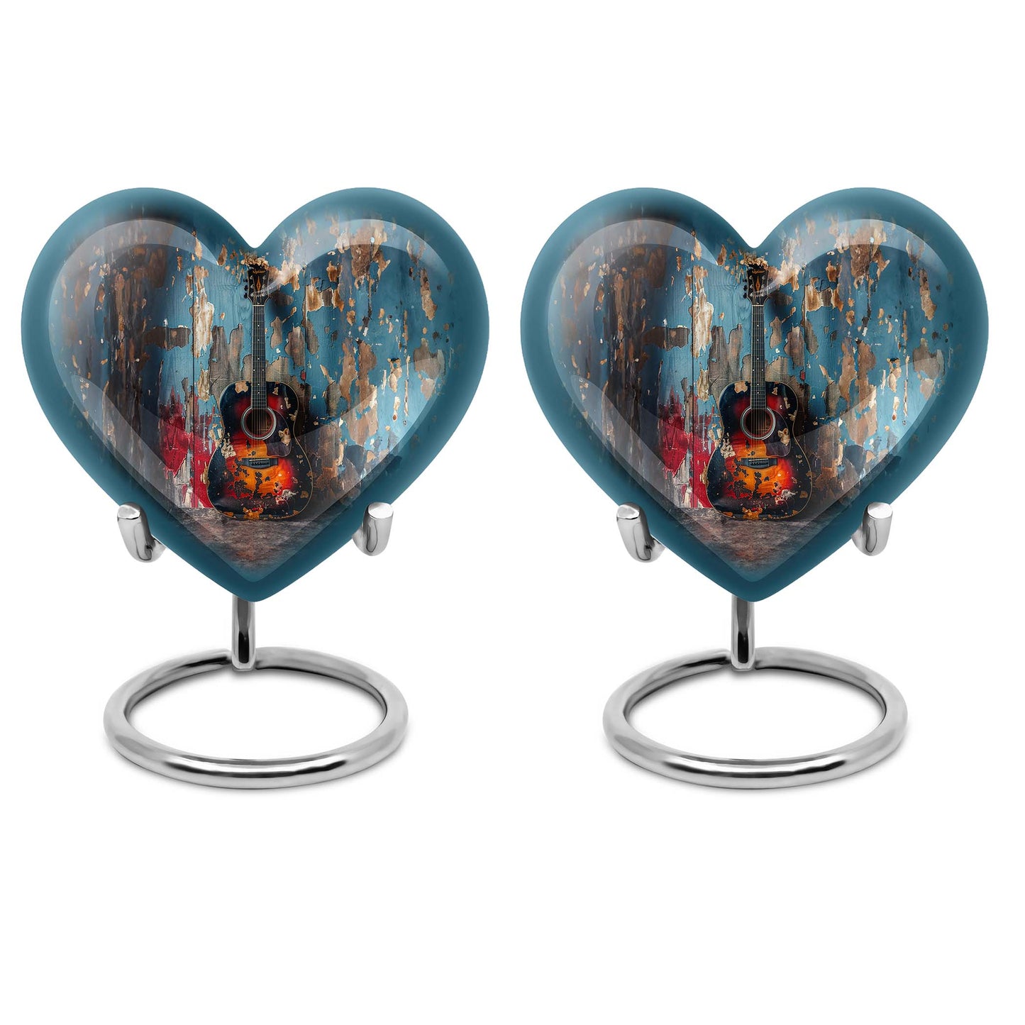 Personalized Guitar Keepsake Urn for Human Ashes - 10-inch, 200 cu in - Yatskia