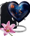 heart design Guitar Urn