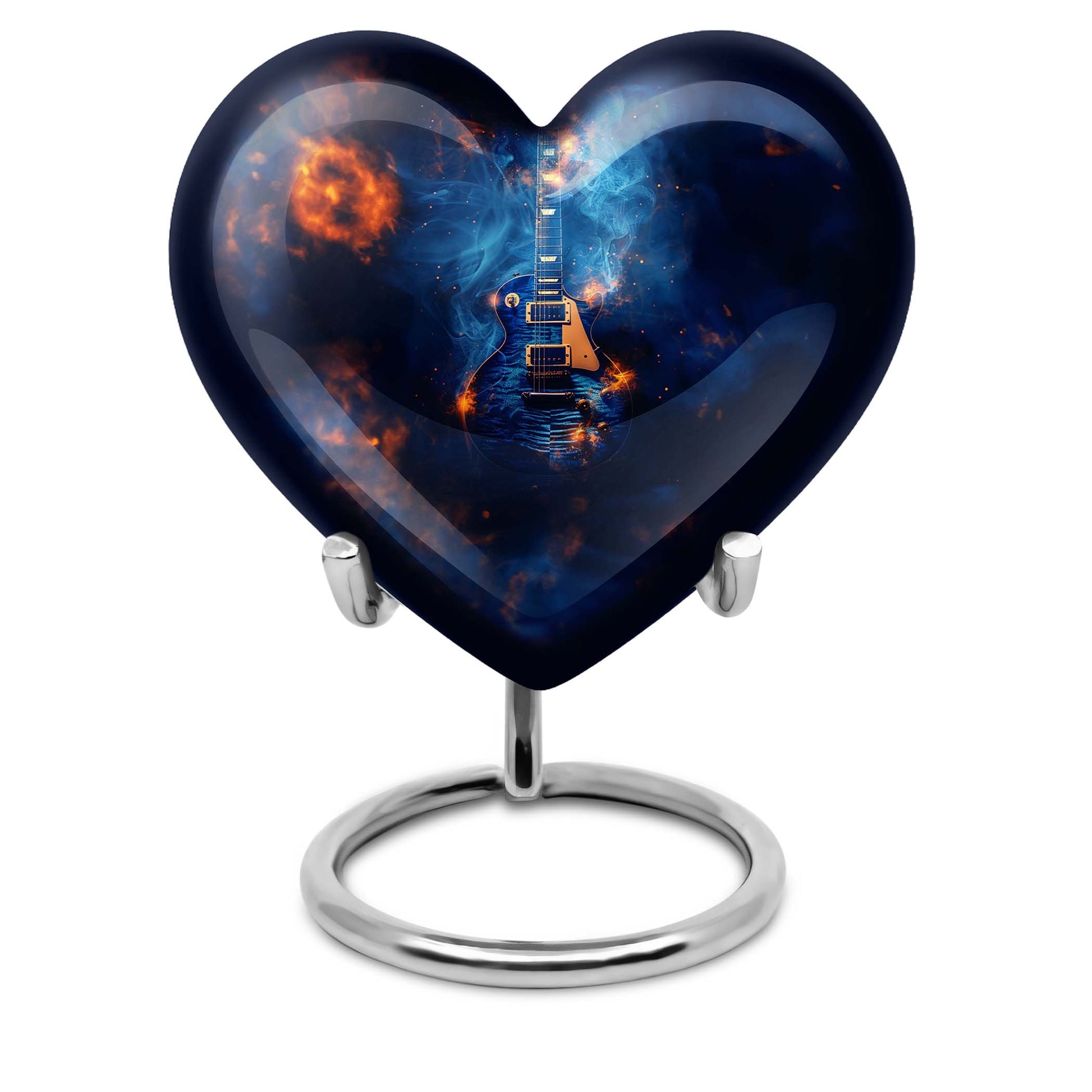 heart design Guitar Urn