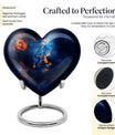 heart design Guitar Urn