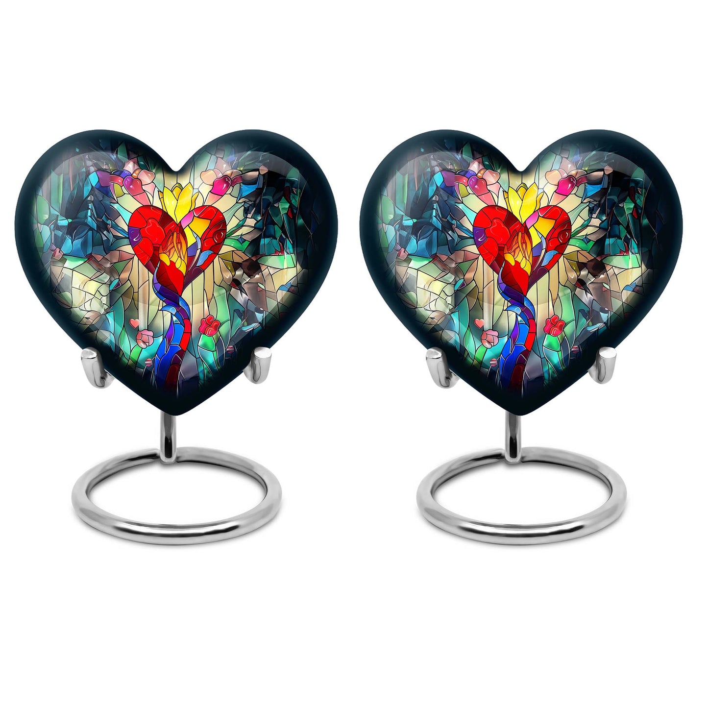 Glass Artistic Cremation Urn for Men - 10-inch, 200 cu in - Yatskia