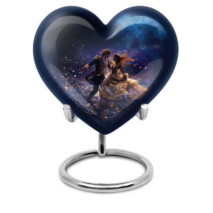 Personalized Couple Cremation Urn for Human Ashes - 10-inch, 200 cu in - Yatskia