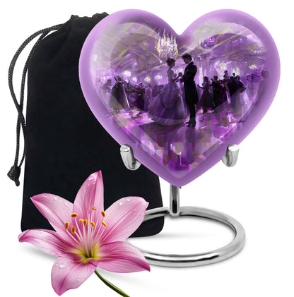 dancing heart cremation urn for ashes