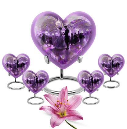 dancing heart cremation urn for ashes