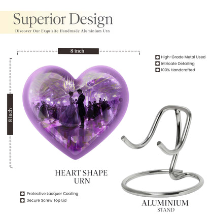 dancing heart cremation urn for ashes