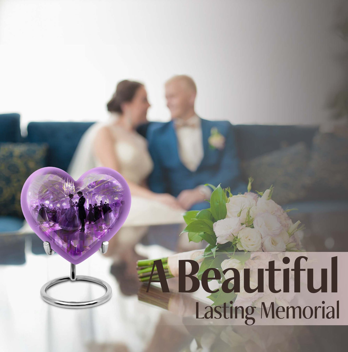 dancing heart cremation urn for ashes